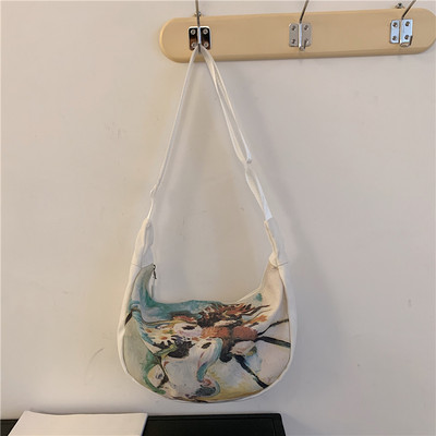 Γυναικεία καθημερινή έγχρωμη τσάντα με μακριά λαβή