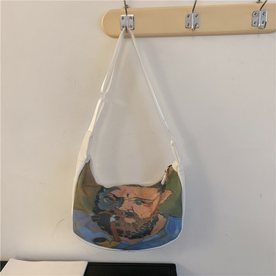 Γυναικεία καθημερινή έγχρωμη τσάντα με μακριά λαβή