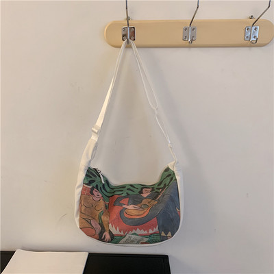 Γυναικεία καθημερινή έγχρωμη τσάντα με μακριά λαβή