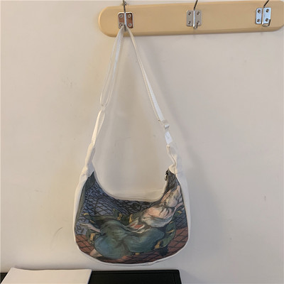 Γυναικεία καθημερινή έγχρωμη τσάντα με μακριά λαβή