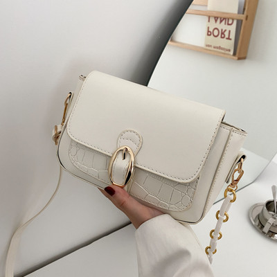 Sieviešu maza kvadrātveida soma ar sprādzi