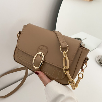 Sieviešu maza kvadrātveida soma ar sprādzi