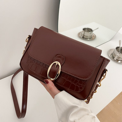 Sieviešu maza kvadrātveida soma ar sprādzi