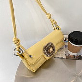 Geantă mică dreptunghiulară decorată cu pietre