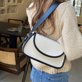 Γυναικεία τσάντα ώμου νέο μοντέλο από οικολογικό δέρμα - δύο χρώματα