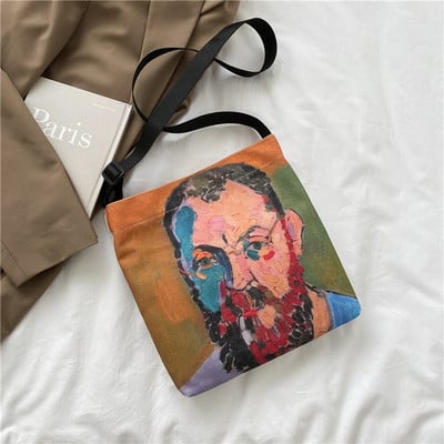 Γυναικεία τσάντα με απλικέ χρώμα και μακρύ ρυθμιζόμενο λουράκι