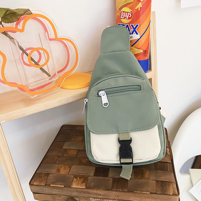 Γυναικεία υφασμάτινη τσάντα με φερμουάρ