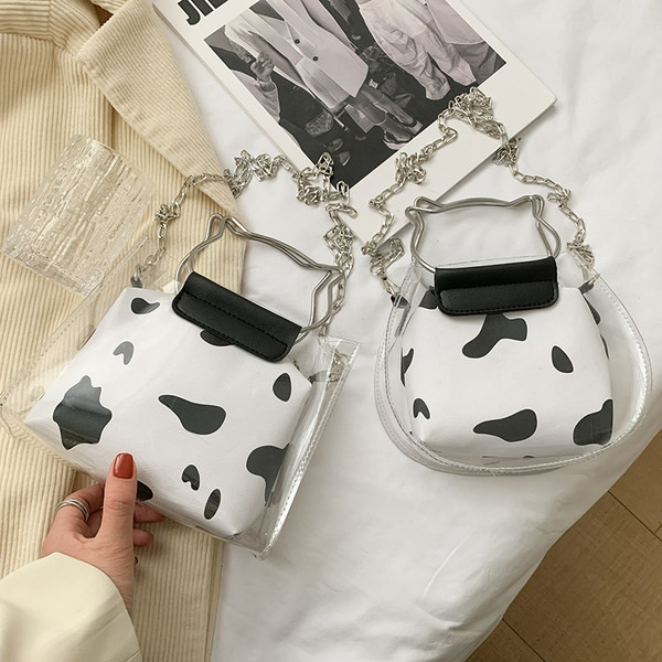 Γυναικεία τσάντα σιλικόνης με μακριά αλυσίδα