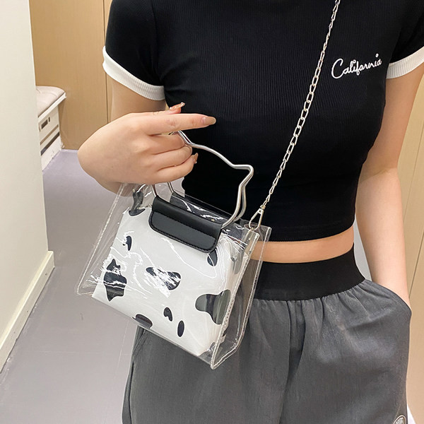 Γυναικεία τσάντα σιλικόνης με μακριά αλυσίδα