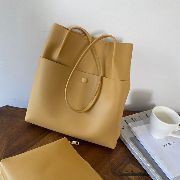 Νέο μοντέλο γυναικεία τσάντα από οικολογικό δέρμα με μπροστινή τσέπη