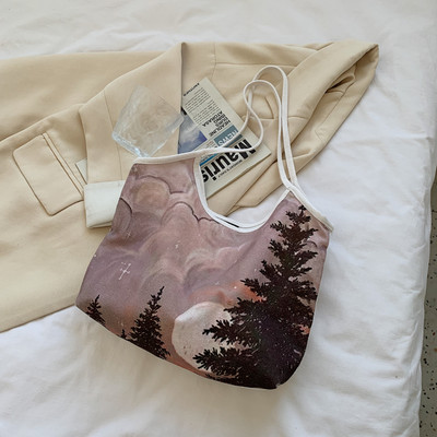 Χρωματιστή  γυναικεία τσάντα ώμου καθημερινή