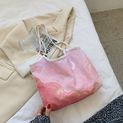 Χρωματιστή  γυναικεία τσάντα ώμου καθημερινή