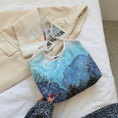 Χρωματιστή  γυναικεία τσάντα ώμου καθημερινή