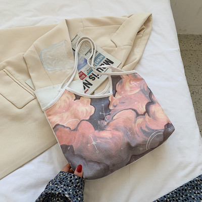 Χρωματιστή  γυναικεία τσάντα ώμου καθημερινή