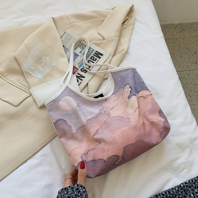 Χρωματιστή  γυναικεία τσάντα ώμου καθημερινή