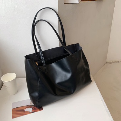 Μεγάλη έκο δερμάτινη τσάντα κλασικό μοντέλο