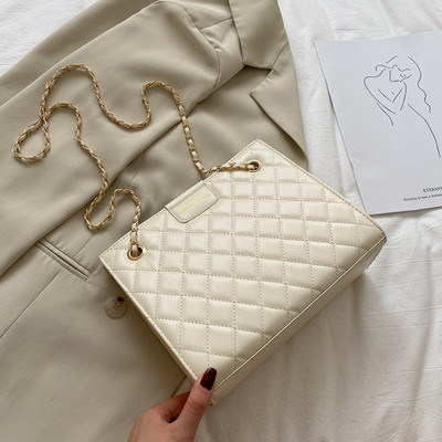 Έκο δερμάτινη γυναικεία τσάντα ώμου με αλυσίδα