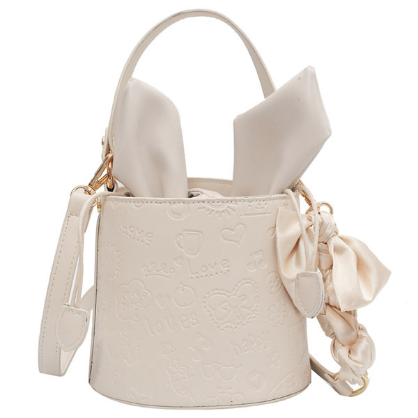 Γυναικεία τσάντα νέο μοντέλο με κορδέλα και μακριά λαβή