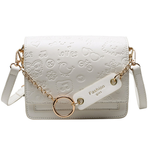 Σύγχρονη γυναικεία τσάντα από ανάγλυφο δέρμα με κοντές και μεγάλες λαβές