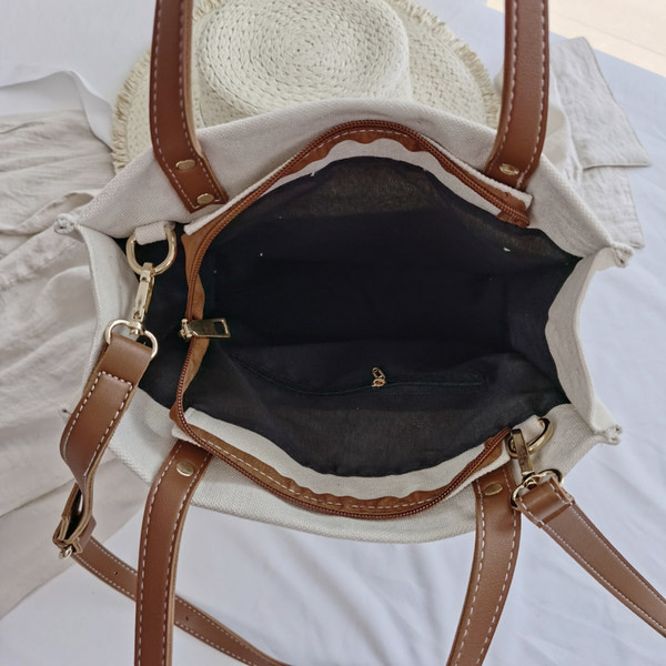 Καθημερινή γυναικεία υφασμάτινη τσάντα  με επιγραφή