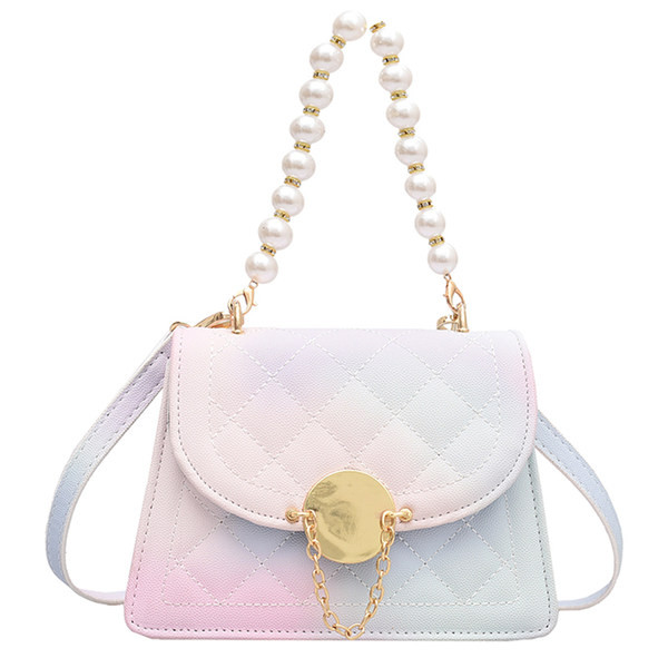 Sieviešu ādas soma zaigojošās krāsās - divi izmēri