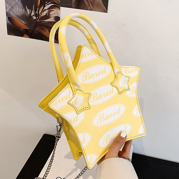 Γυναικεία έκο δερμάτινη τσάντα σε σχήμα αστεριού