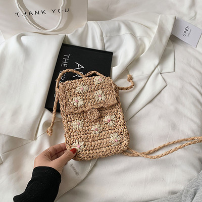 Geanta de umar de dama de zi cu paie