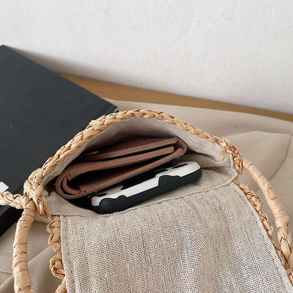 Geanta de umar de dama de zi cu paie