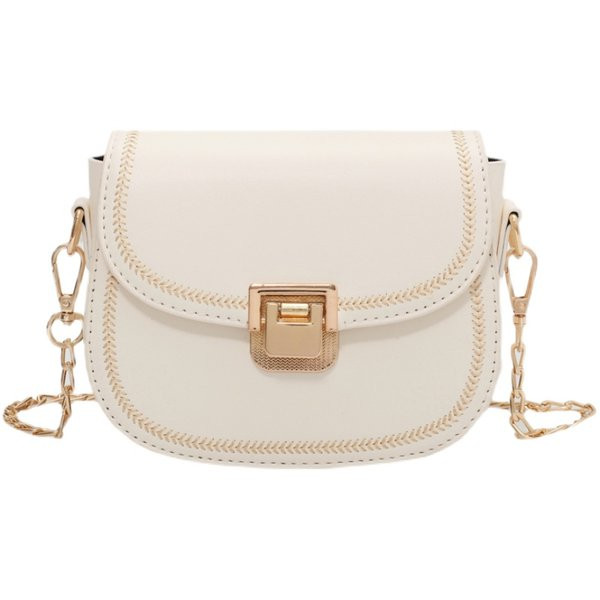 Γυναικεία καθημερινή τσάντα από οικολογικό δέρμα με μεταλλική αλυσίδα