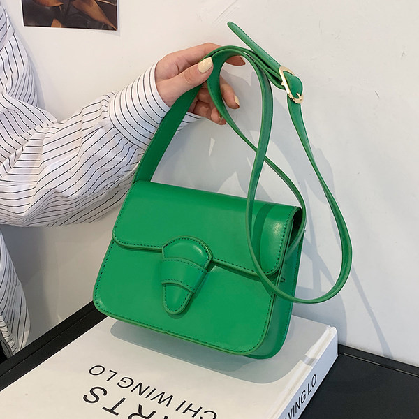 Geanta de dama model simplu din piele cu maner de umar