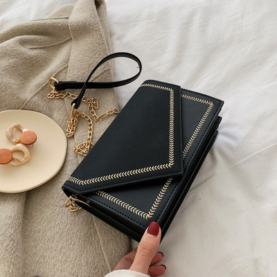 Μοντέρνη τσάντα eco σουέτ με μακριά λαβή