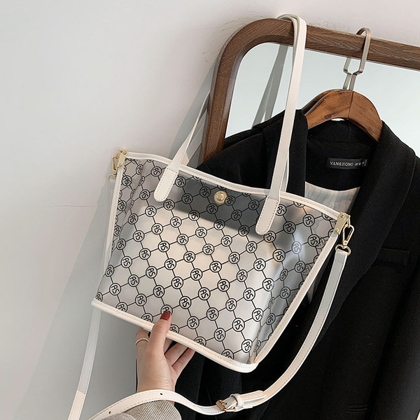 Geanta de dama din silicon cu maner lung si scurt