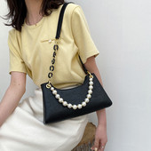 Κομψή γυναικεία τσάντα με πέρλες σε διάφορα χρώματα