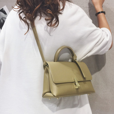 Γυναικεία έκο δερμάτινη τσάντα με δύο διαμερίσματα και λαβές