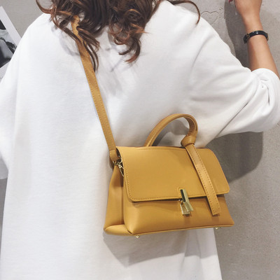 Γυναικεία έκο δερμάτινη τσάντα με δύο διαμερίσματα και λαβές