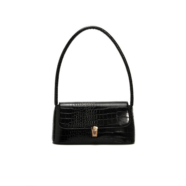 Κομψή μικρή ορθογώνια τσάντα με αγκράφα