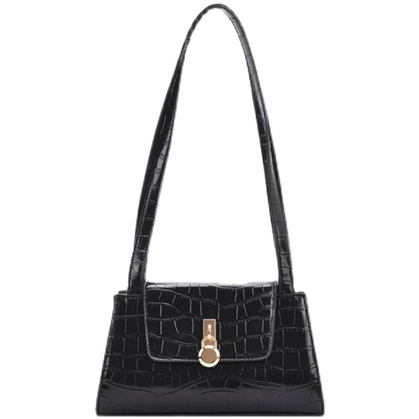 Γυναικεία έκο δερμάτινη τσάντα με μεταλλική στερέωση με μακριά λαβή