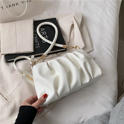 Γυναικεία τσάντα με φερμουάρ και λαβή ώμου