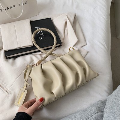 Γυναικεία τσάντα με φερμουάρ και λαβή ώμου