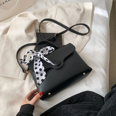 Γυναικεία τσάντα με μακριά και κοντή λαβή σε τέσσερα χρώματα