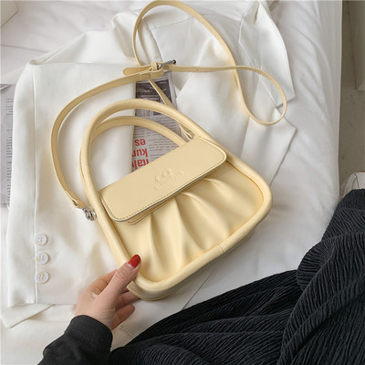 Γυναικεία έκο δερμάτινη τσάντα με δύο κοντές λαβές και μία μακρύ