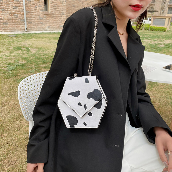 Jauna modeļa sieviešu soma ar garu rokturi un dzīvnieku apdruku