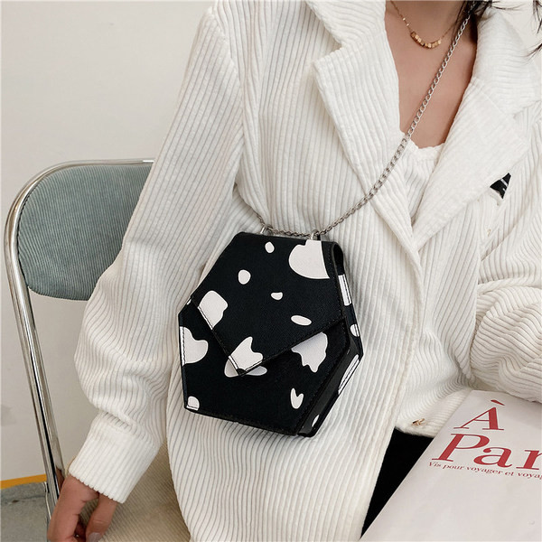 Jauna modeļa sieviešu soma ar garu rokturi un dzīvnieku apdruku