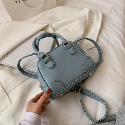 Γυναικεία τσάντα με κοντή και μακριά λαβή από οικολογικό δέρμα