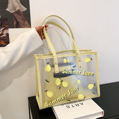 Γυναικεία τσάντα σιλικόνης με κοντές λαβές