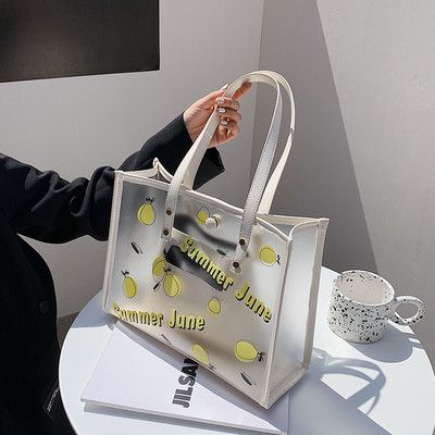 Γυναικεία τσάντα σιλικόνης με κοντές λαβές