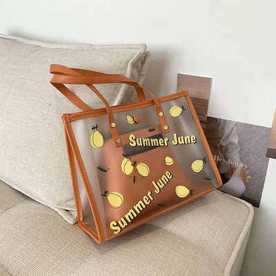 Γυναικεία τσάντα σιλικόνης με κοντές λαβές