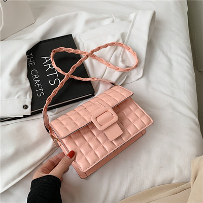 Σύγχρονη έκο δερμάτινη τσάντα με αγκράφα