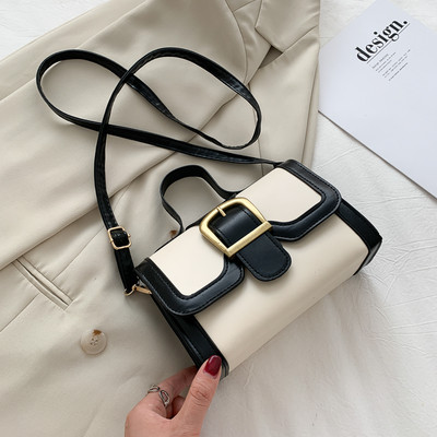 Νέο μντέλο γυναικεία τσάντα μικρό μεγέθος με κοντή και μακριά λαβή και μεταλλική στερέωση