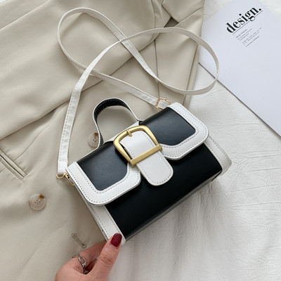 Νέο μντέλο γυναικεία τσάντα μικρό μεγέθος με κοντή και μακριά λαβή και μεταλλική στερέωση